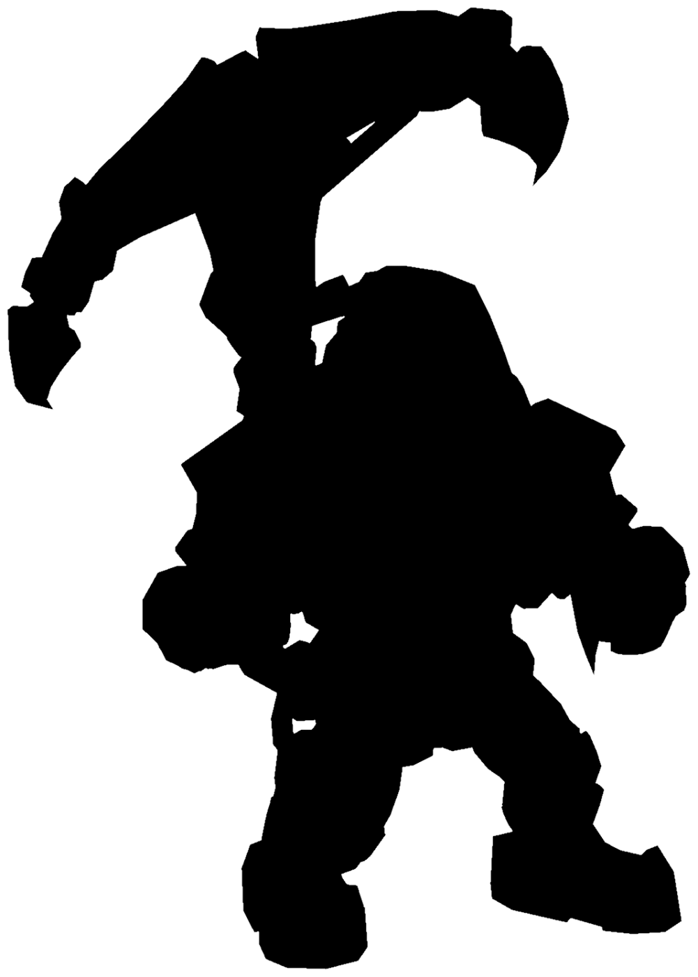 Silhouette #7 champion outline